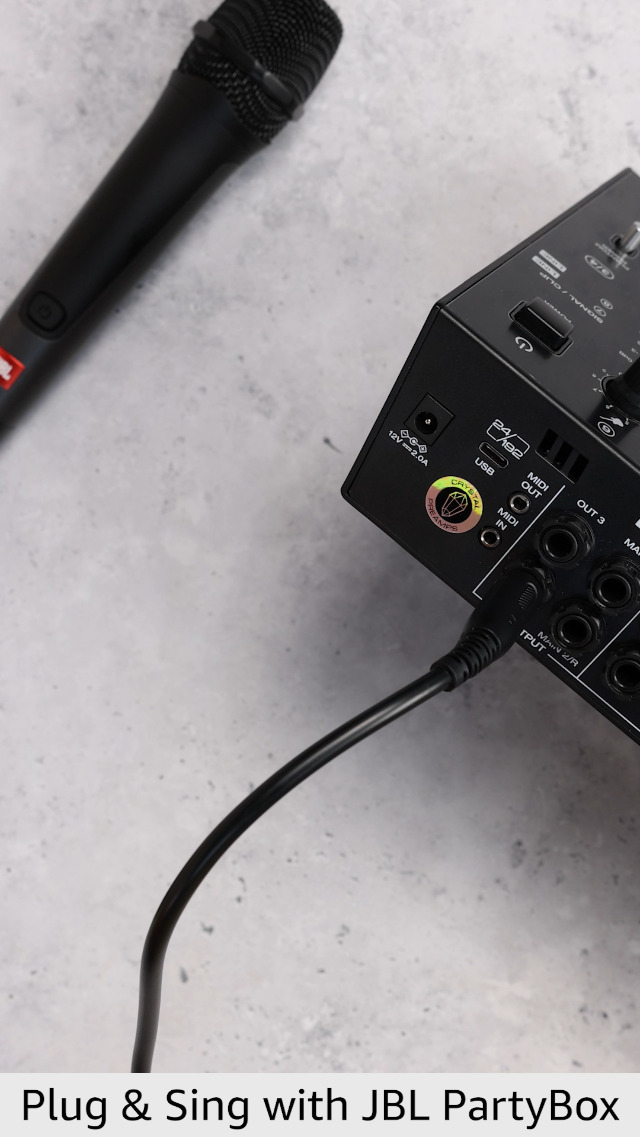 JBL PBM100 Wired Microphone - Wired Dynamic Vocal Mic with Cable